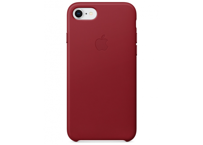 Кожаный чехол Apple Leather Case Red для iPhone 7/iPhone 8 (копия)