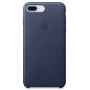 Кожаный чехол Apple Leather Case Midnight Blue для iPhone 7 Plus/iPhone 8 Plus (копия)