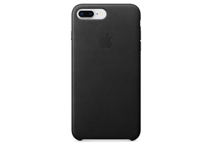 Кожаный чехол Apple Leather Case Black с металлическими кнопками для iPhone 7 Plus/ 8 Plus (копия)