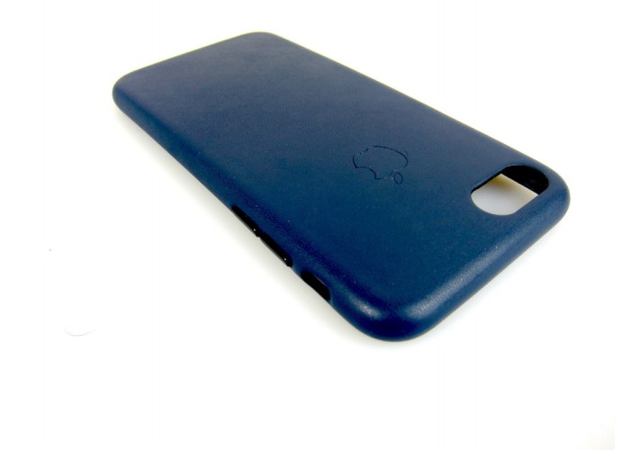 Люкс копия чехла Apple Leather Case Midnight Blue для iPhone 7/8