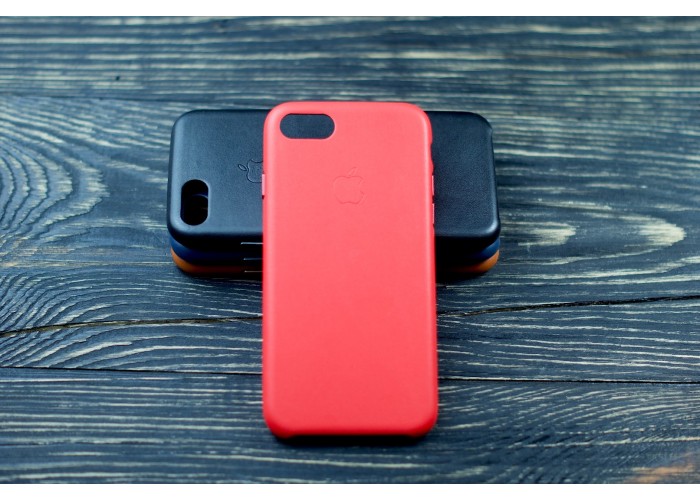 Люкс копия чехла Apple Leather Case Red для iPhone 7/8