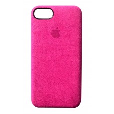 Премиум чехол Alcantara Cover Fuchsia (Розовый) для iPhone 7/8