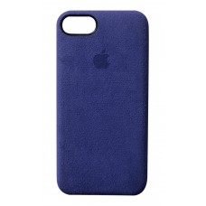 Премиум чехол Alcantara Cover Midnight Blue (Темно-синий) для iPhone 7/8