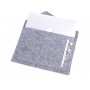 Коричневый фетровый чехол-конверт для  Macbook Air 13,3 и Pro 13,3 с экокожей (GM12)