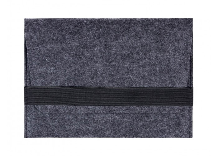 Темный войлочный чехол-конверт для  Macbook Air 13,3 и Pro 13,3 горизонтальный (GM14)