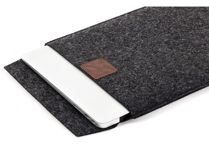 Чехол-конверт для Macbook Air 13,3 и Pro 13,3 темно серый (GM17)
