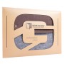Коричневый чехол-конверт для Macbook  Air 13,3 и Pro 13,3 с элементами кожи (GM46)
