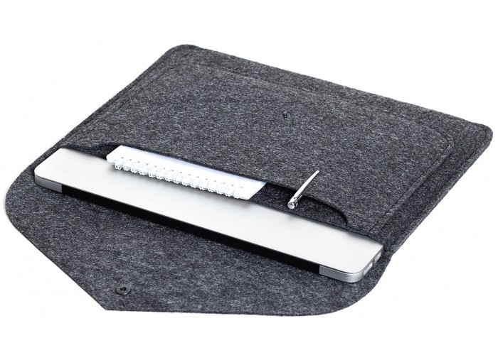 Серый чехол-конверт для  Macbook Air 13,3 и Pro 13,3 (GM62)