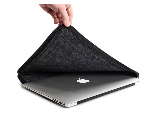 Темный горизонтальный чехол на молнии  для Macbook Air 13,3 и Pro 13,3 (GM68)