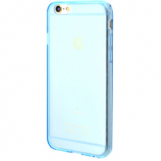 Силиконовый чехол для iPhone 6/6s глянцевый голубой