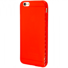 Силиконовый чехол для iPhone 6/6s глянцевый красный