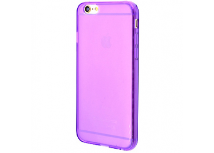 Силиконовый чехол для iPhone 6/6s глянцевый фиолетовый