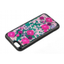 Чехол для iPhone 6/6s блестки вода розовые цветы