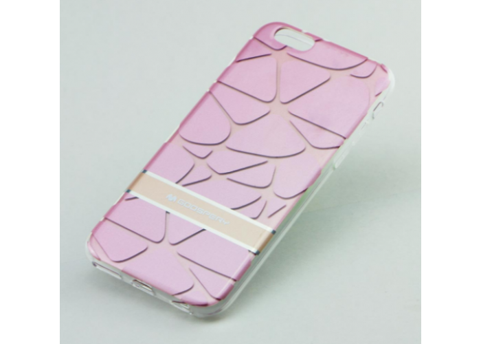 Чехол для iPhone 6/6s Goospery 3D светло розовый