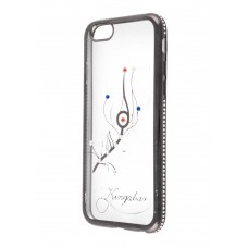 Чехол для iPhone 6/6s Kingxbar Diamond Перо серый