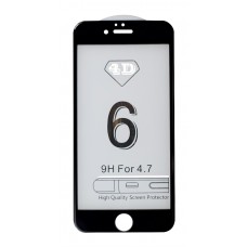 Защитное 3D стекло (черное) для iPhone 6/6s