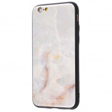 Чехол для iPhone 6/6s White Knight Pictures Glass мрамор (16)