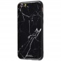 Чехол для iPhone 6/6s White Knight Pictures Glass мрамор черный