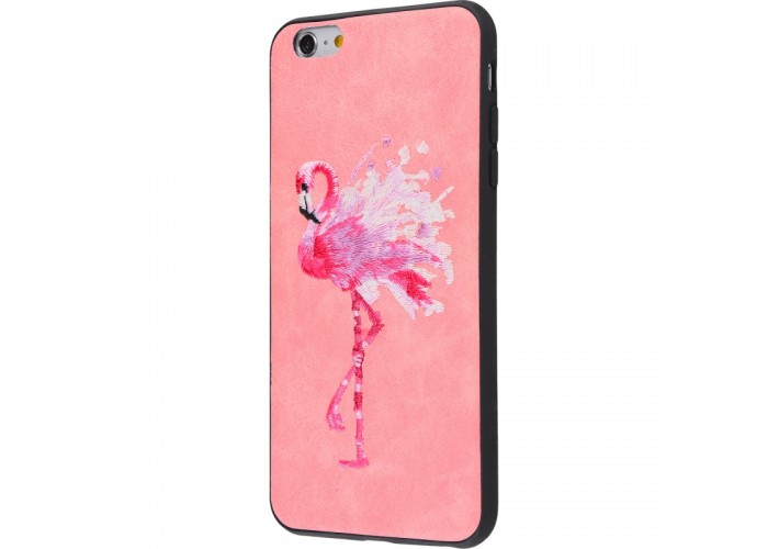 Чехол для iPhone 6/6s Embroider Animals Soft фламинго