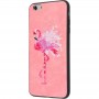 Чехол для iPhone 6/6s Embroider Animals Soft фламинго
