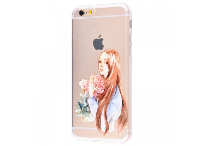 Чехол для iPhone 6/6s girl with flowers