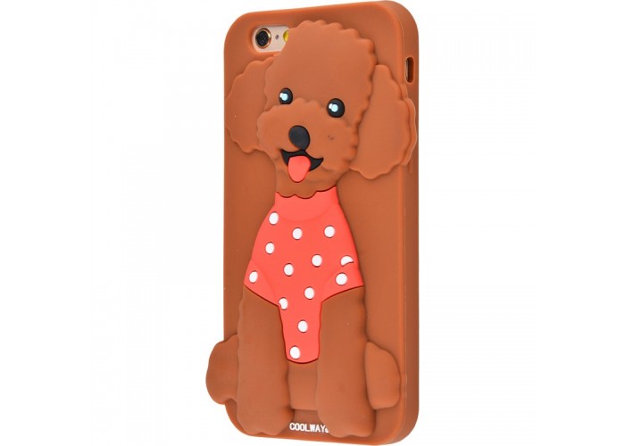 Чехол для iPhone 6/6s CoolWay Dog коричневый