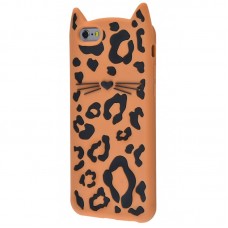 Чехол для iPhone 6/6s леопардовый кот