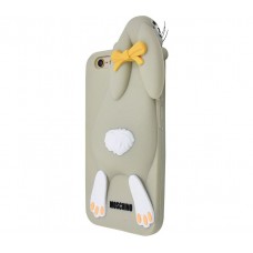Чехол для iPhone 6/6s Moschino заяц серый