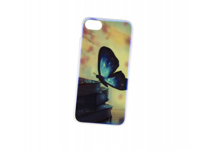 Чехол для iPhone 7/8 перламутр бабочка