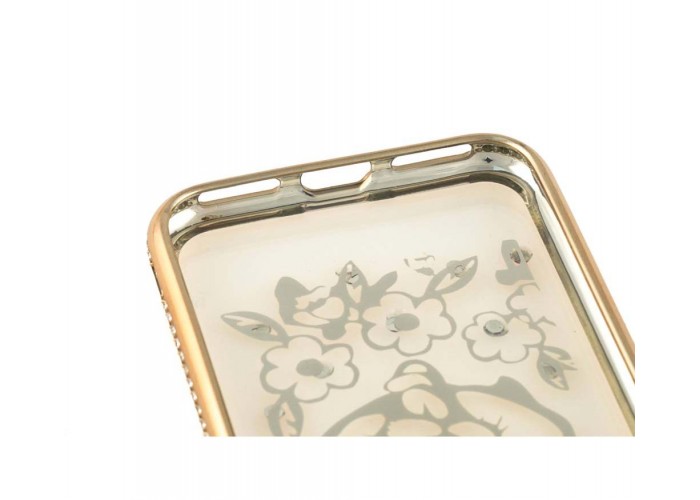 Чехол для iPhone 7/8 Kingxbar Diamond Лиса золотистый