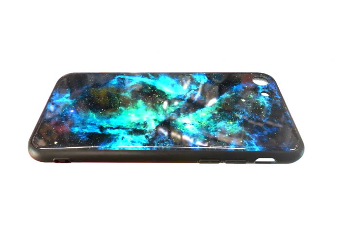 Чехол для iPhone 7/8 Glossy Galaxy синий