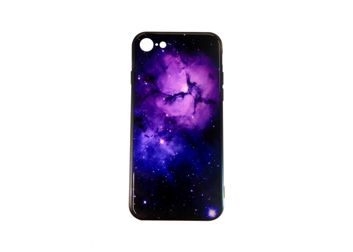 Чехол для iPhone 7/8 Glossy Galaxy фиолетовый