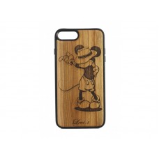 Чехол для iPhone WoodBox из натурального дерева "Микки Маус"