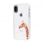 Чехол для iPhone X жираф