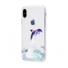 Чехол для iPhone X / Xs дельфин