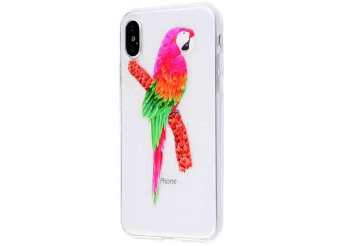 Чехол для iPhone X / Xs попугай