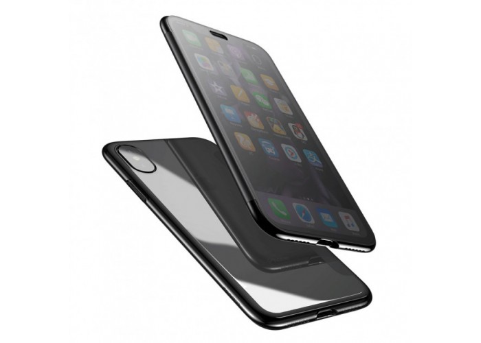 Чехол-книжка для iPhone X Baseus Touchable Case черный