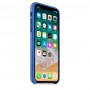 Apple Leather Case  Electric Blue для iPhone X