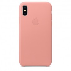 Apple Leather Case Soft Pink для iPhone X