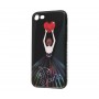 Чехол для iPhone 7/8 Magic Girl черный "сердце"