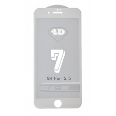 Защитное 3D стекло (белое) для iPhone 7 Plus/8 Plus