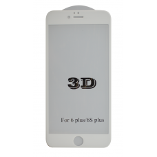 Защитное 3D стекло (белое) для iPhone 6 Plus/6s Plus