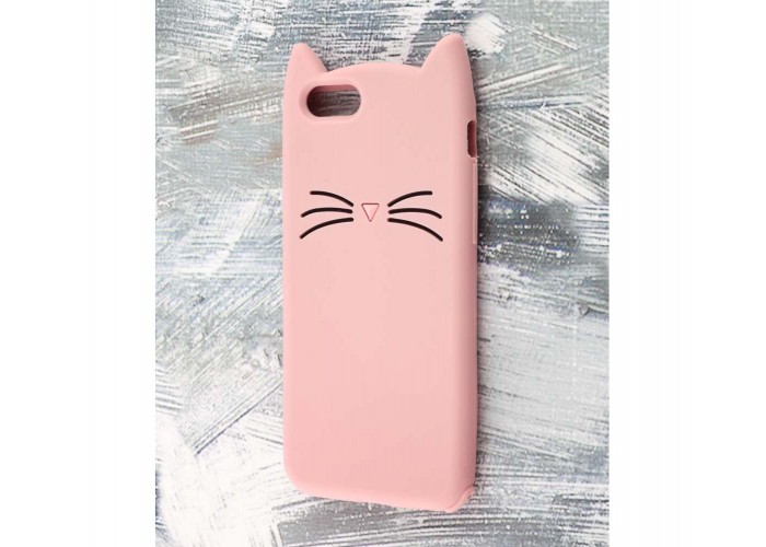 Чехол для iPhone 7/8 кот розовый
