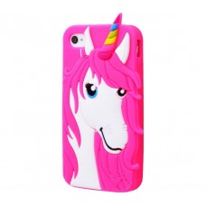 Чехол для iPhone 7/8 Unicorn Rainbow розовый
