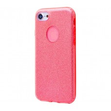 Чехол для iPhone 7/8 Shining Glitter Case с блестками красный
