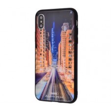 Чехол для iPhone X / Xs White Knight Pictures Glass 25