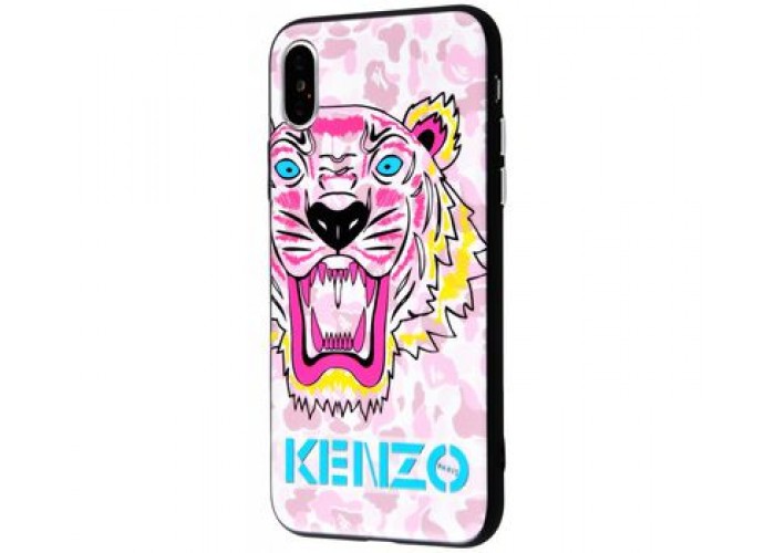 Чехол для iPhone X / Xs Kenzo Розовый тигр