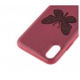 Чехол для iPhone X Luna Aristo бабочка красный
