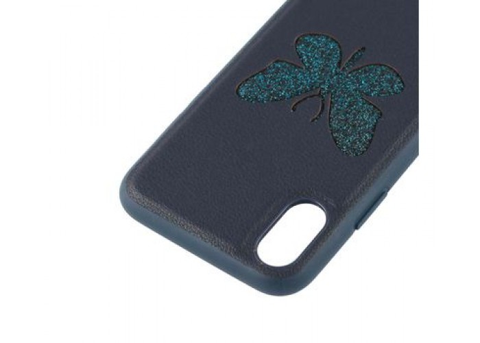 Чехол для iPhone X Luna Aristo бабочка синий