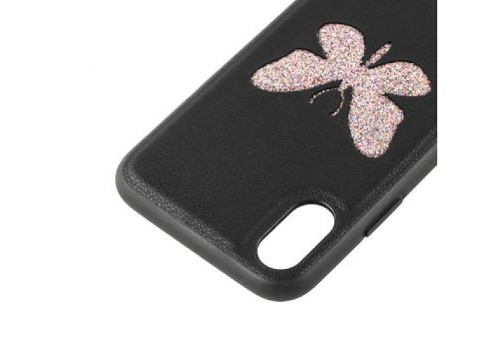Чехол для iPhone X Luna Aristo бабочка черный